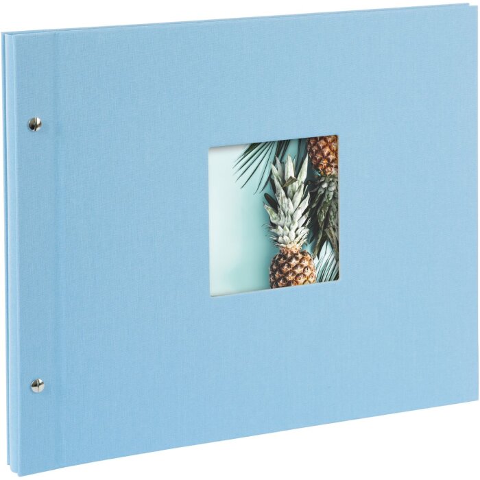 Album Goldbuch cu filet Bella Vista albastru cer 39x31 cm 40 pagini negre