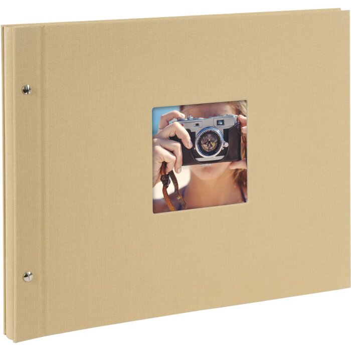 Album Goldbuch cu filet Bella Vista bej 39x31 cm 40 pagini albe
