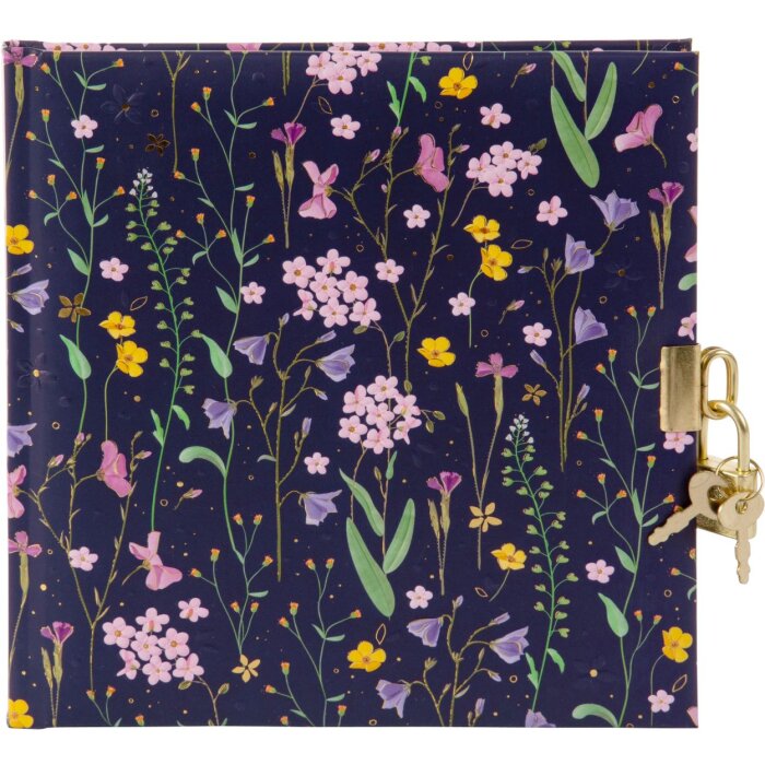 Agenda Goldbuch Meadow Miracles Blue cu fermecător, 16,5x16,5 cm