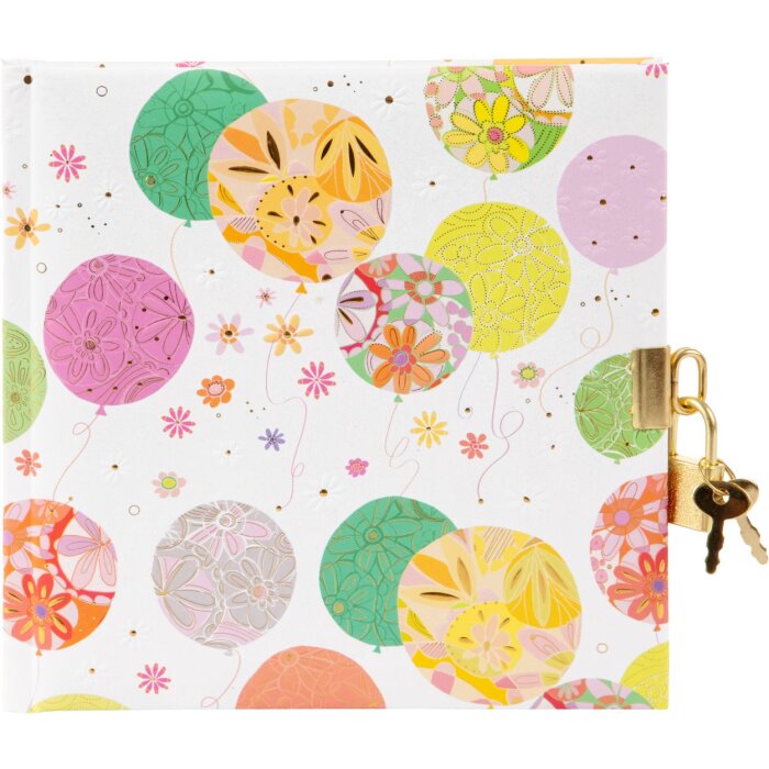 Goldbuch Jurnal Celebrate! cu lacăt 16,5x16,5 cm, 96 pagini albe