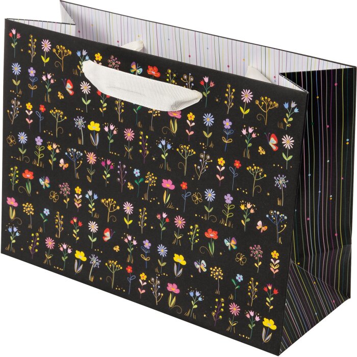 Goldbuch Sac cadou Small & Brave Black 18x10x25 cm