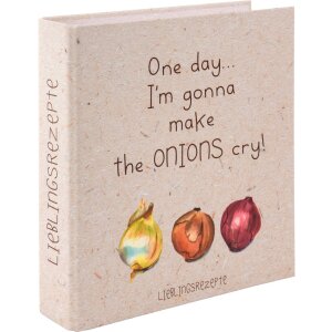 Dosar de rețete Goldbuch ONIONS 21x24 cm 25 foi imprimate