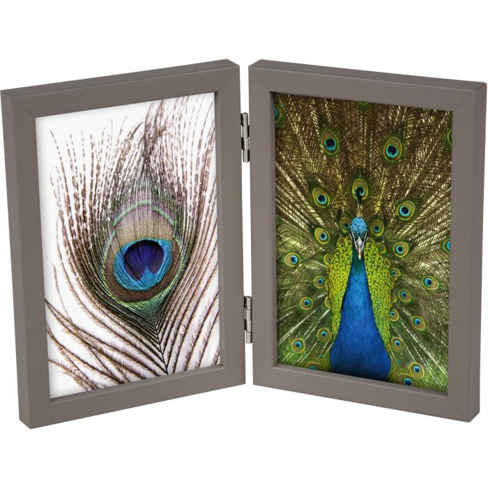 Goldbuch cadru dublu Pino 2 fotografii 10x15 cm taupe