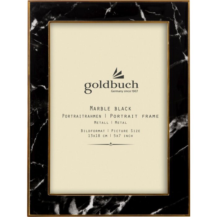 Goldbuch cadru metalic pentru portret Marble 13x18 cm negru