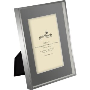 Goldbuch Metallrahmen Argento 13x18 cm Grau mit Passepartout