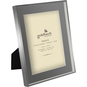Cadru metalic Goldbuch Argento 15x20 cm cu passe-partout gri