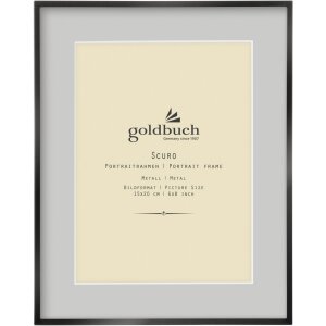 Goldbuch Metall Fotorahmen Scuro schwarz mit Passepartout...