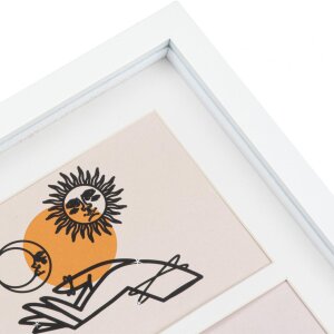 Henzo cadru galerie din lemn Piano 8 fotografii 10x15 cm alb 58x33 cm