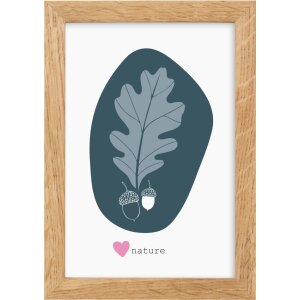 Cadru Goldbuch stejar masiv natură sticlă transparentă format lemn 10x15 cm la 30x40 cm