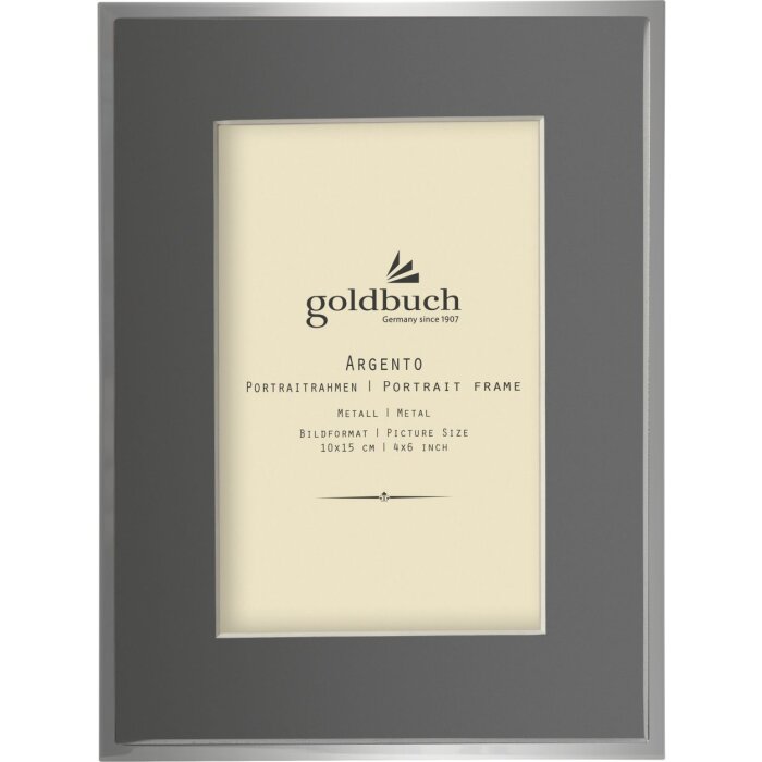 Goldbuch Metall-Rahmen Argento grau 10x10 cm bis 15x20 cm