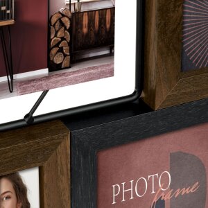 Fotogalerie ZEP Ercolano – 5 fotos, ramă foto metal-lemn cu clipuri