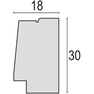 ZEP Bilderrahmen Palmi braun 20x30 cm MDF mit Passepartout 15x20 cm