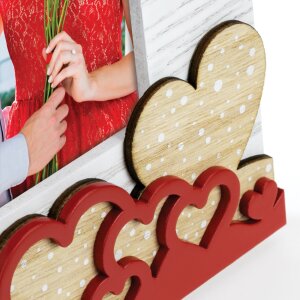 ZEP Holz-Fotorahmen Laila 10x15 cm Herzen