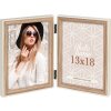 ZEP Holz-Fotorahmen Kriss Doppelrahmen 2 Fotos 10x15 cm Natur