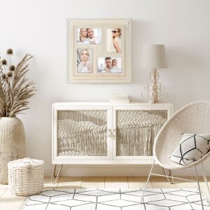 ZEP cadru galerie din lemn Tika maro 4 fotografii 10x15 cm (38x38 cm)