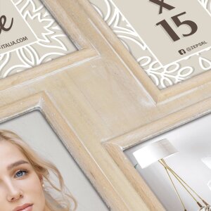 ZEP cadru galerie din lemn Tika maro 4 fotografii 10x15 cm (38x38 cm)