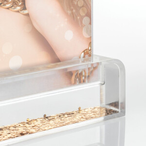 ZEP Cadru foto cu sclipici Wynn Aur cu sclipici 10x15 cm