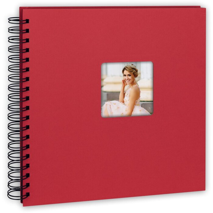 ZEP Spiralalbum Misty rot 25x25 cm 50 schwarze Seiten