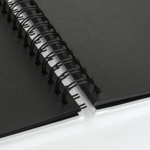 ZEP Spiralalbum Misty weiß 21x16 cm 50 schwarze Seiten