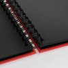 ZEP Spiralalbum Misty rot 21x16 cm 50 schwarze Seiten