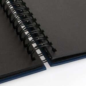 ZEP Spiralalbum Misty Blau 21x16 cm 50 schwarze Seiten