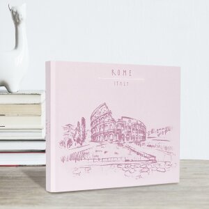 Panodia Spiralalbum Excapade Rome 27,5x23,2 cm Kunstdruckeinband 60 weiße Seiten
