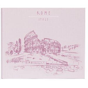 Panodia Spiralalbum Excapade Rome 27,5x23,2 cm Kunstdruckeinband 60 weiße Seiten