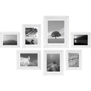 Henzo Wall Frame Set Driftwood White Set de 7 pentru...