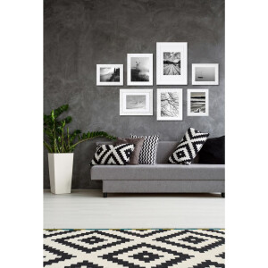 Henzo Wall Frame Set Driftwood White Set de 7 pentru 13x18 15x20 18x24 20x30 cm