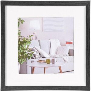 Henzo cadru modern negru 40x40 cm MDF aspect lemn cu...