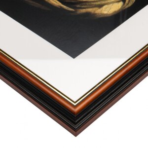 Henzo cadru din lemn Verona 40x60 cm maro închis cu passe-partout 30x45 cm