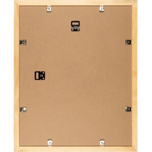 Rama din lemn Henzo Verona 50x60 cm maro închis cu passe-partout și margine aurie