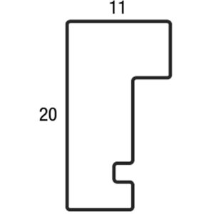 Henzo cadru din lemn Viola 50x50 cm negru cu sticlă normală passe-partout