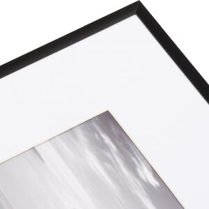 Cadru din aluminiu Henzo Manhattan negru 40x40 cm cu passe-partout 30x30 cm