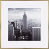 Cadru din aluminiu Henzo Manhattan auriu 40x40 cm cu passe-partout 30x30 cm