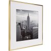 Cadru din aluminiu Henzo Manhattan auriu 40x40 cm cu passe-partout 30x30 cm