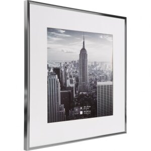 Rama din aluminiu Henzo gri Manhattan 40x40 cm cu passe-partout pentru 30x30 cm