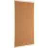 Henzo pin board plută naturală cadru din lemn 60x90 cm pentru birou bucătărie clasă