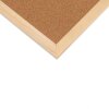 Henzo pin board plută naturală cadru din lemn 60x90 cm pentru birou bucătărie clasă