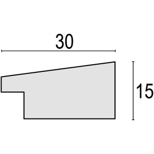 Cadru din lemn ZEP Glam Gold Silver 10x15 cm până la 20x30 cm cu suport