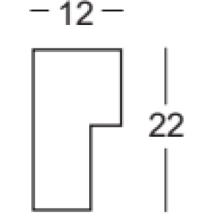 Rama foto Walther Sevilla anthrazit 18x32 cm, cu sticlă antireflex
