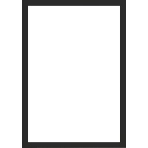 Ramă foto Walther Valencia cu sticlă antireflex, negru, 25x60 cm