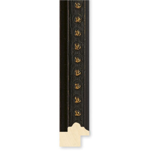 Ramă foto Walther Baroc din lemn de elche negru 50x65 cm cu sticlă antireflex