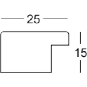 Ramă foto Walther Bilbao 30x30 cm cu margine argintie și sticlă antireflex gri