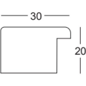 Rama foto Walther Cordoba cu structură de stejar creme 60x80 cm, sticlă antireflex