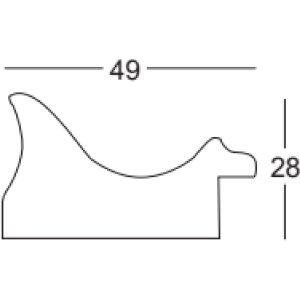 Ramă foto Walther Vigo 40x60 cm, argint, cu margine argintie și sticlă antireflex
