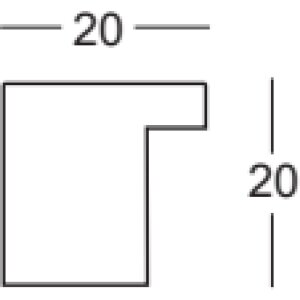 Rama foto Walther Malaga albă 60x90 cm cu sticlă antireflex