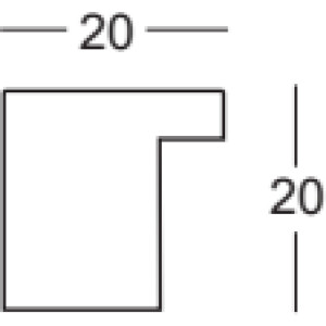 Rama foto Walther Malaga anthrazit 27x48 cm, sticlă antireflex