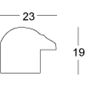 Rama foto Walther Murcia negru, sticlă clară 30x45 cm