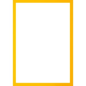 Rama foto Walther Valencia, galbenă, 70x100 cm, cu sticlă...